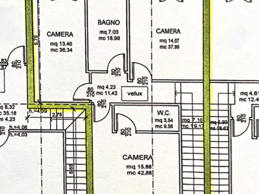 Immagine 32 di Villetta a schiera in vendita  in Via Schiavon a Albignasego
