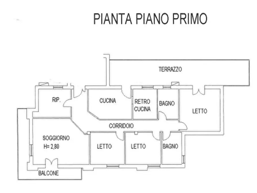 Immagine 1 di Appartamento in vendita  in via Eridania, 137 a Occhiobello