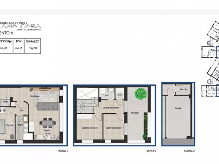 Immagine 2 di Appartamento in vendita  in via degli abeti a Pesaro