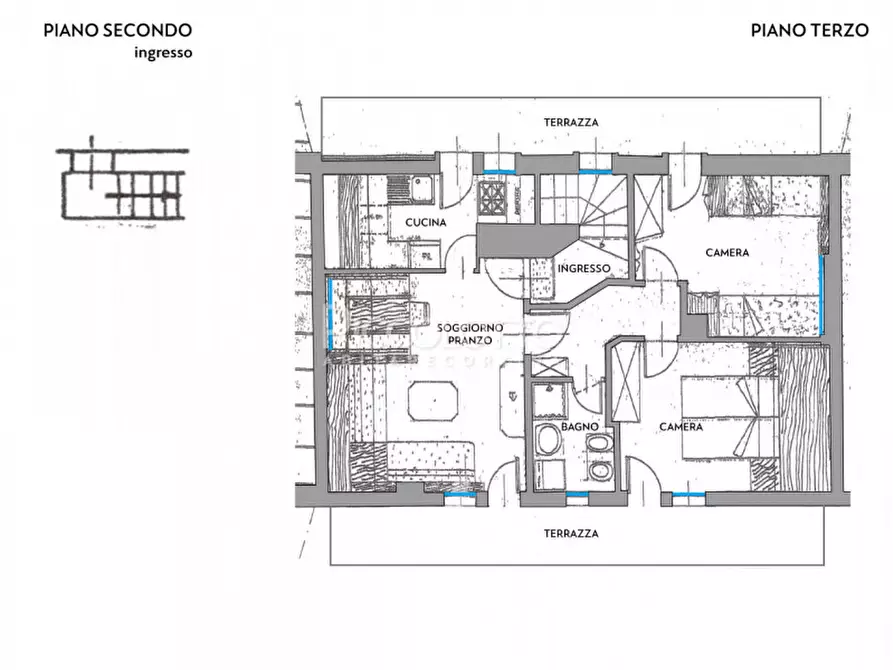Immagine 13 di Attico in vendita  in via Serdes a San Vito Di Cadore