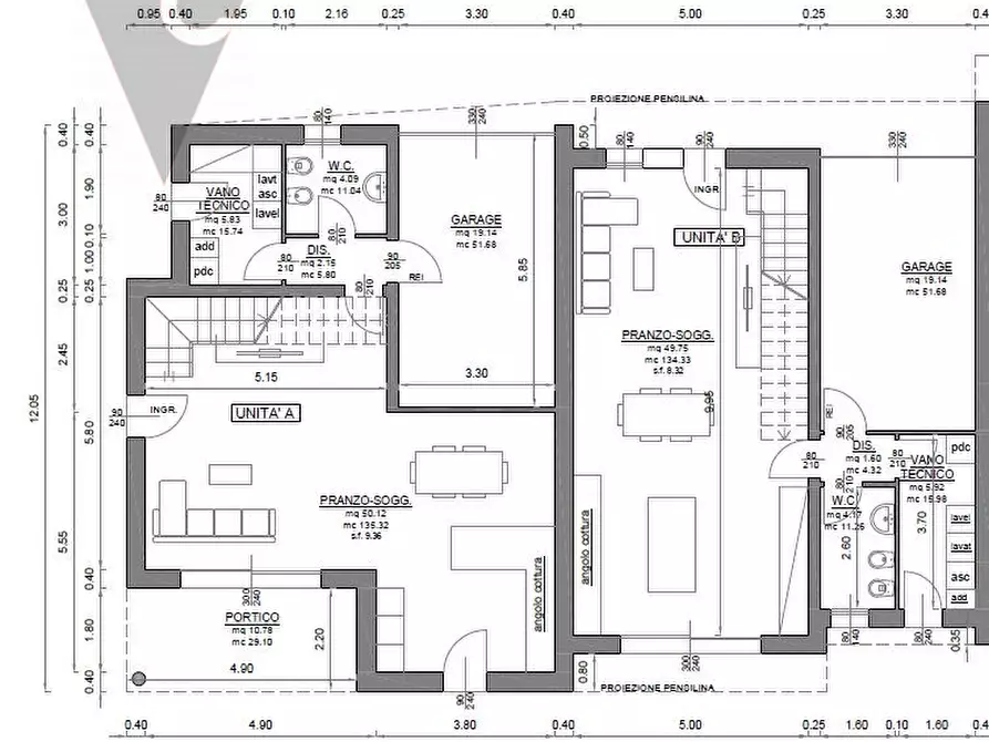 Immagine 31 di Casa quadrifamiliare in vendita  a Vigonza