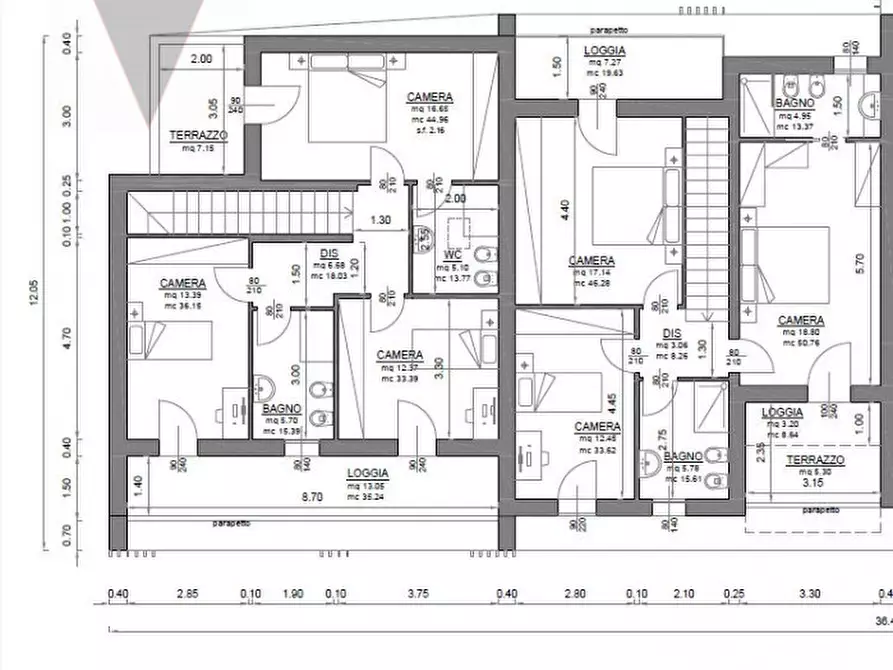 Immagine 32 di Casa quadrifamiliare in vendita  a Vigonza