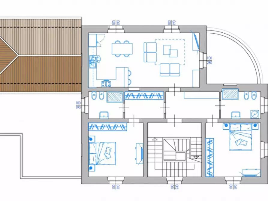Immagine 1 di Appartamento in vendita  in Via Francesco Carini a Botticino