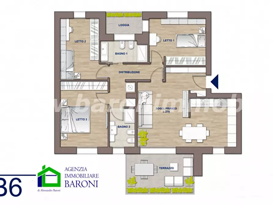 Immagine 4 di Appartamento in vendita  in Via Rumpianesi a Anzola Dell'emilia