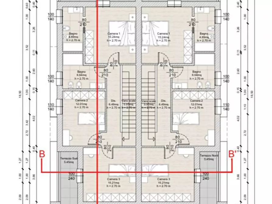 Immagine 5 di Casa bifamiliare in vendita  in via Marco da Cles a Albignasego