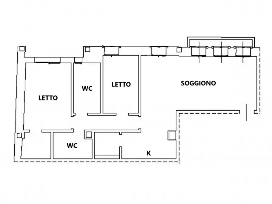 Immagine 1 di Appartamento in vendita  in Via Domenico Angeli, N. 28-30 a Rovigo