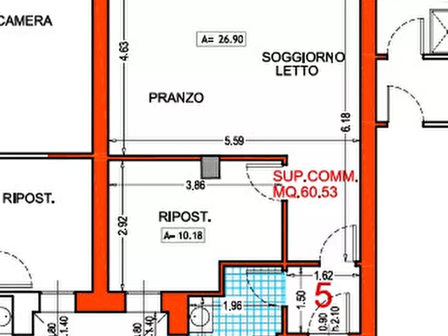 Immagine 1 di Appartamento in vendita  in via cavallotti a Pesaro