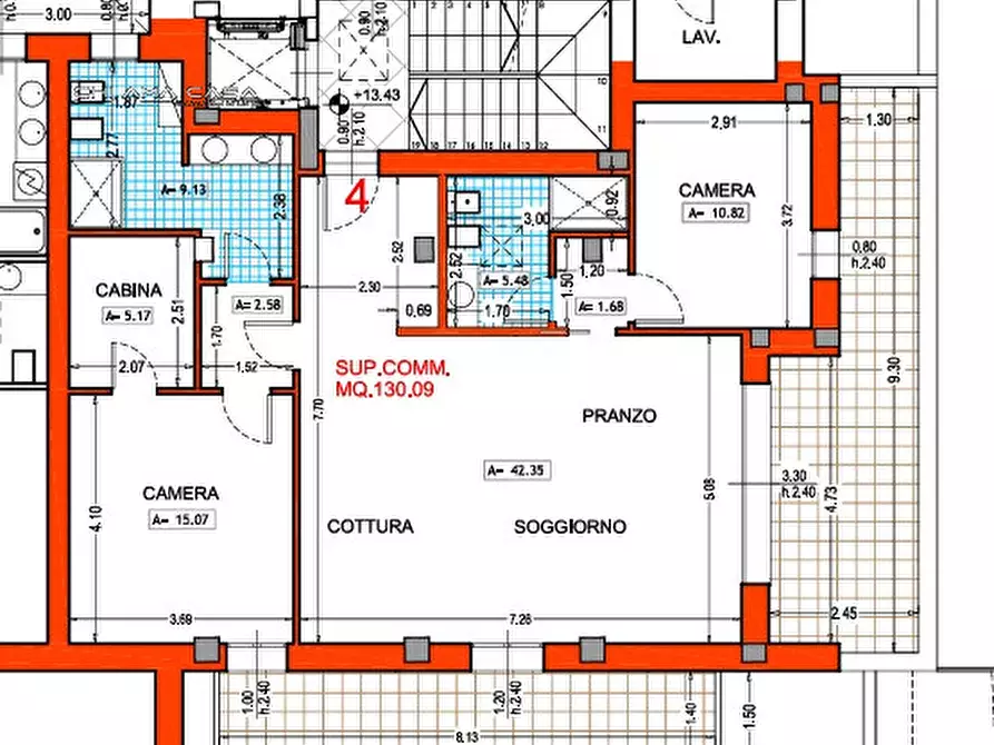 Immagine 13 di Appartamento in vendita  in via cavallotti a Pesaro