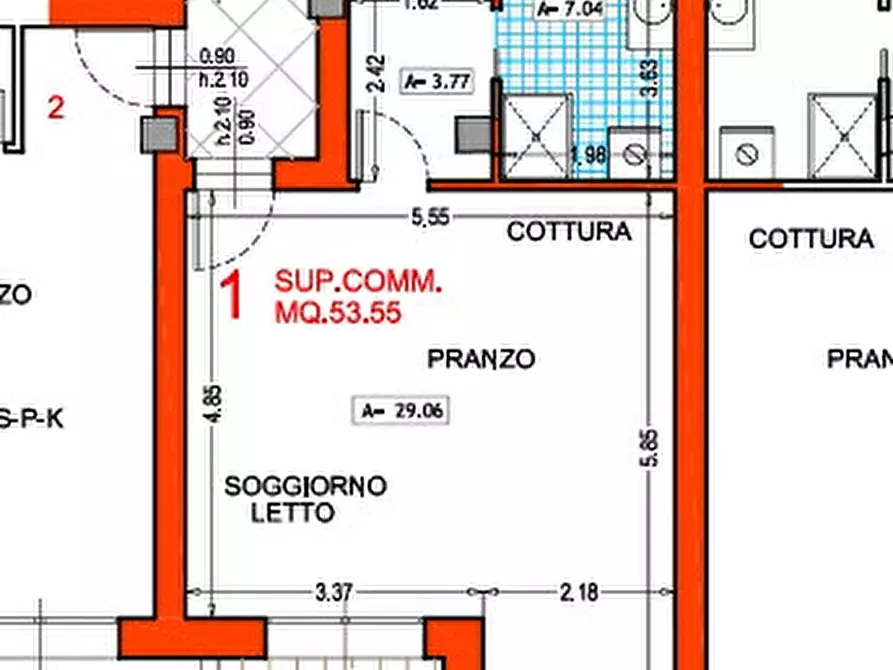 Immagine 20 di Appartamento in vendita  in via cavallotti a Pesaro