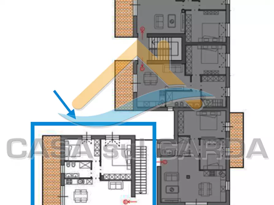 Immagine 12 di Appartamento in vendita  in Via Broglie a Peschiera Del Garda