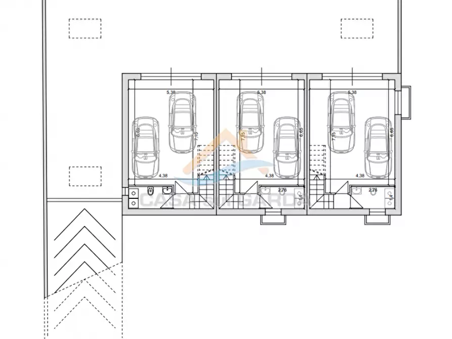 Immagine 9 di Villetta a schiera in vendita  in Via Sposetti a Desenzano Del Garda
