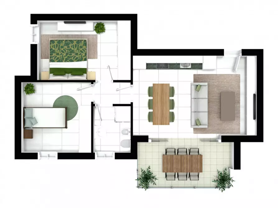 Immagine 8 di Appartamento in vendita  in via Francesco Petrarca a Misano Adriatico