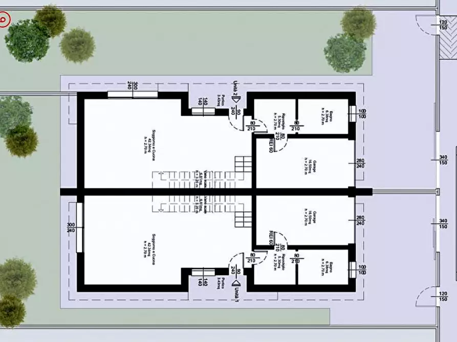 Immagine 4 di Casa bifamiliare in vendita  in Via Luigi Pirandello a Albignasego