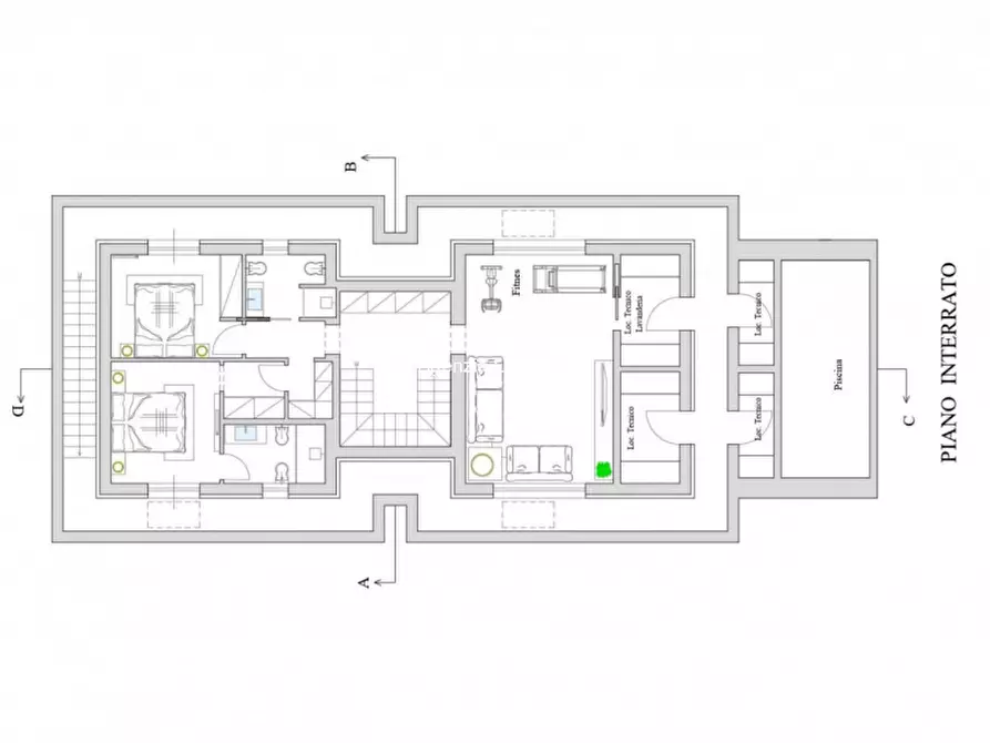 Immagine 9 di Villa in vendita  in via Verdi a Forte Dei Marmi