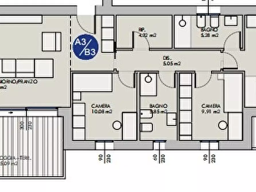 Immagine 12 di Appartamento in vendita  in MIGNAGOLA a Carbonera