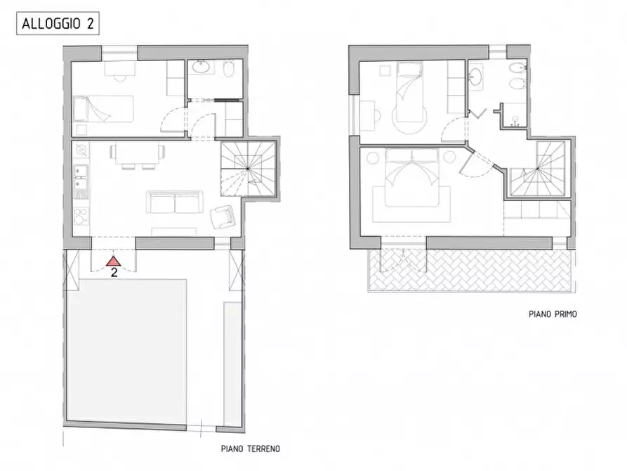 Immagine 2 di Villetta a schiera in vendita  in via del fagiano a Livorno