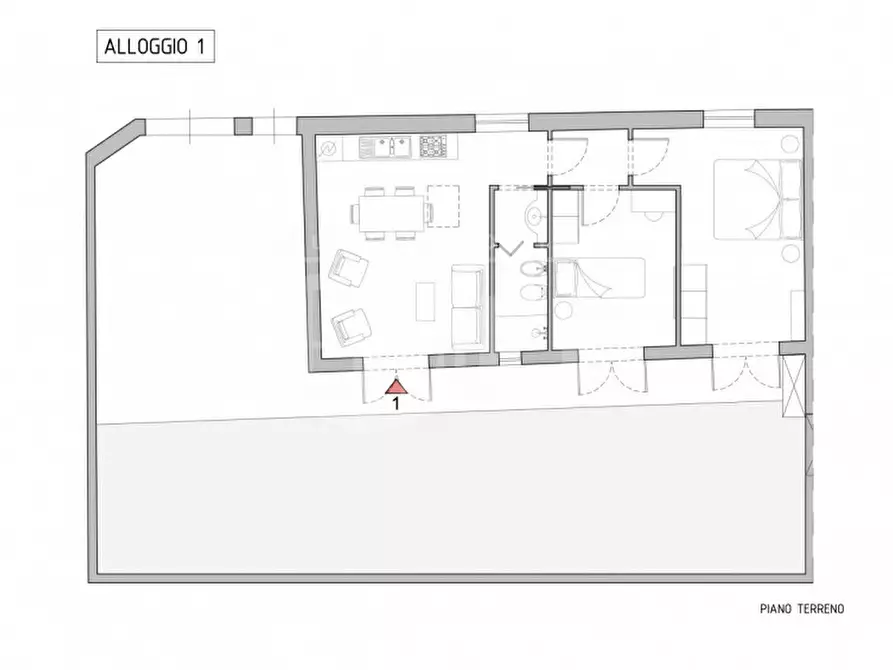 Immagine 2 di Villetta a schiera in vendita  in via del fagiano a Livorno