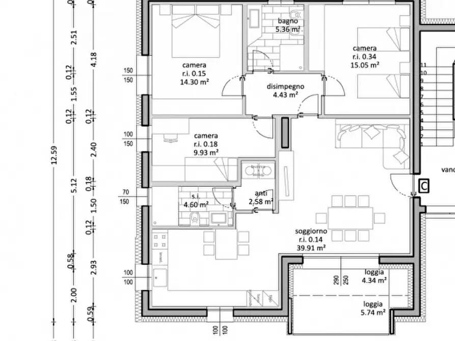 Immagine 38 di Appartamento in vendita  in Via Santa Maria in Colle 46 a Montebelluna