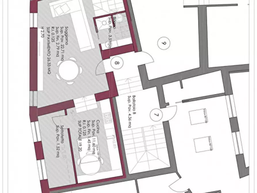 Immagine 5 di Appartamento in vendita  in Via Cesare Battisti, 156 a Colorno