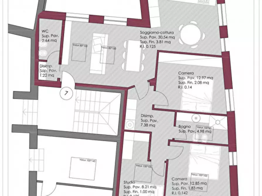 Immagine 3 di Appartamento in vendita  in Via Cesare Battisti, 156 a Colorno