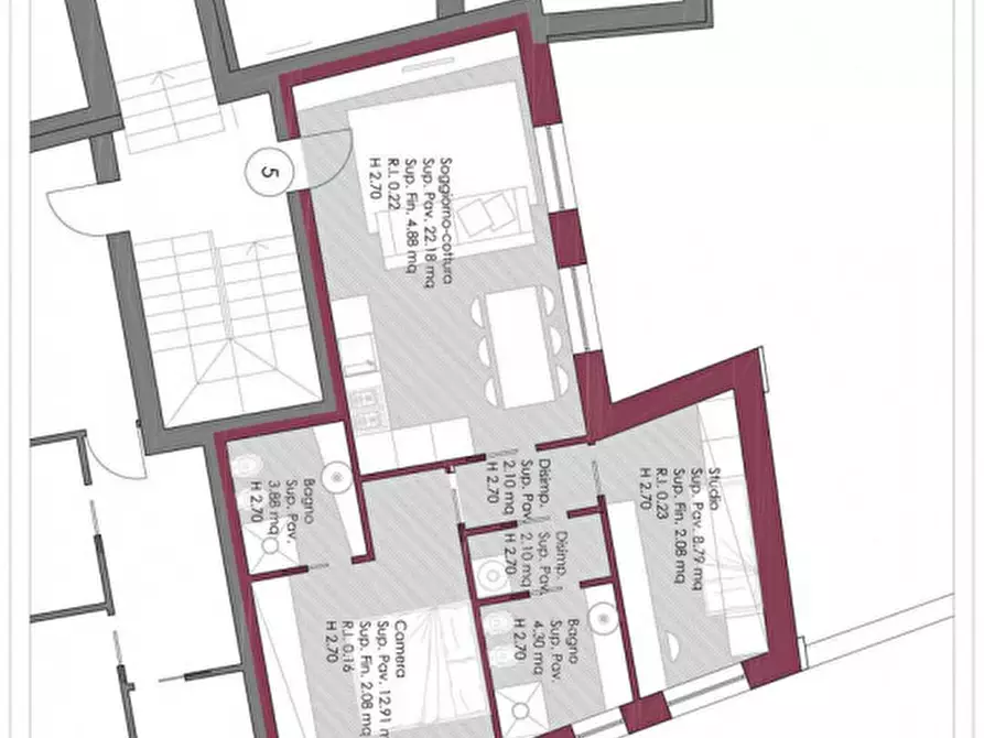 Immagine 3 di Appartamento in vendita  in Via Cesare Battisti, 156 a Colorno