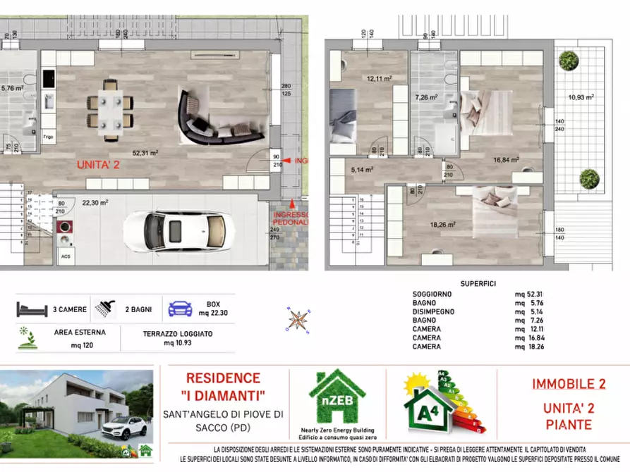 Immagine 13 di Casa quadrifamiliare in vendita  a Sant'angelo Di Piove Di Sacco