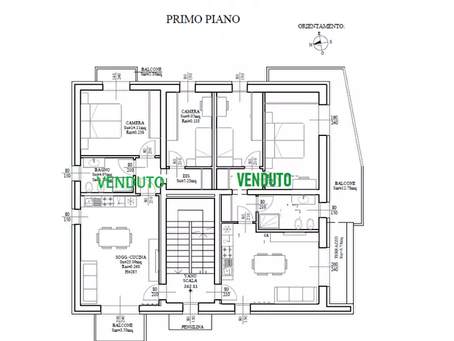 Immagine 2 di Appartamento in vendita  in Via E. Fermi a Ome