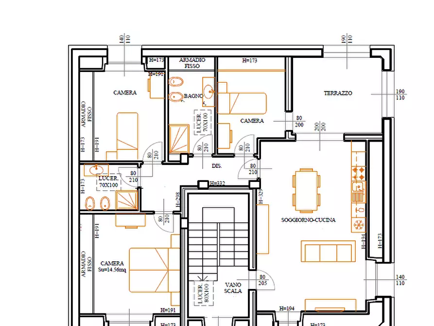 Immagine 7 di Appartamento in vendita  in Via E. Fermi a Ome