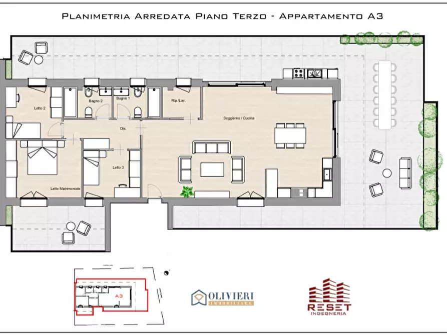 Immagine 8 di Attico in vendita  in viale Giacomo Leopardi 51 a Lecce