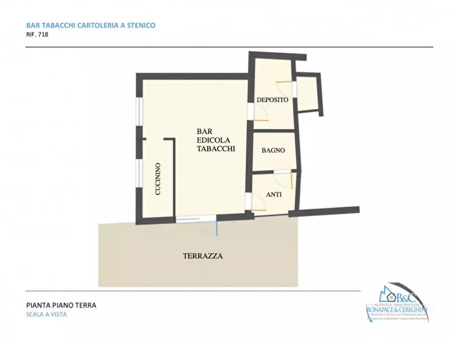 Immagine 3 di Attività commerciale in vendita  in Piazza Dante Alighieri a Stenico