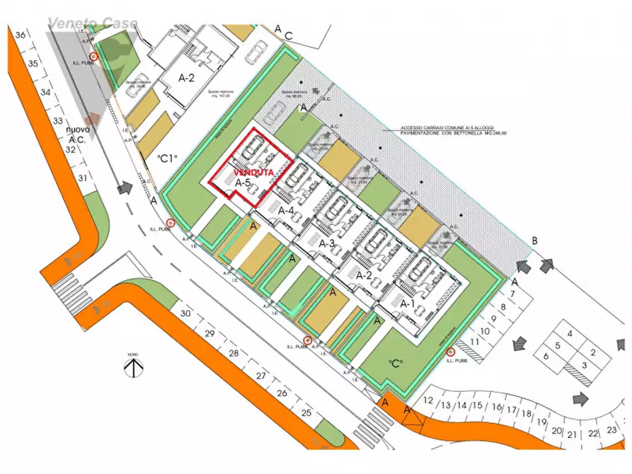 Immagine 14 di Villetta a schiera in vendita  a Sant'angelo Di Piove Di Sacco