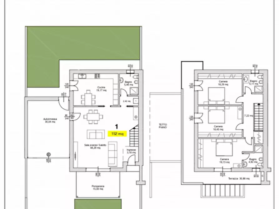 Immagine 7 di Casa bifamiliare in vendita  in Via Cavallieri Vittorio Veneto a Camisano Vicentino