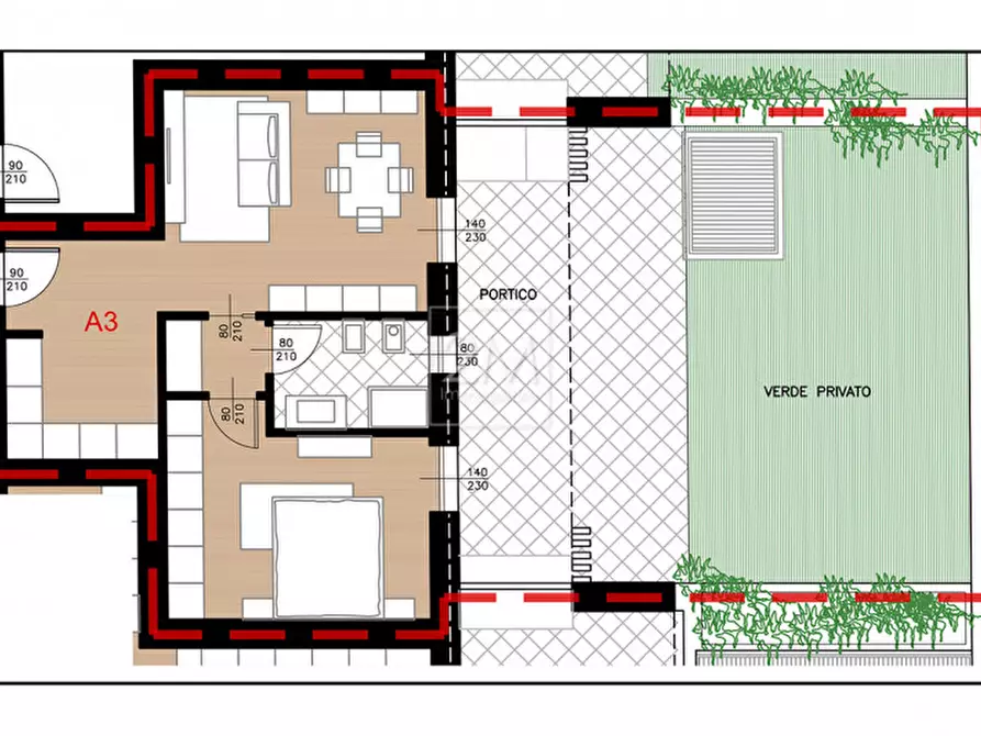 Immagine 7 di Appartamento in vendita  in Via Fantoni, 7 a Villafranca Di Verona
