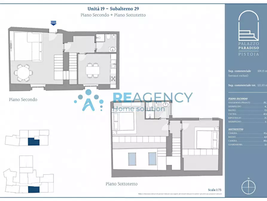 Immagine 32 di Appartamento in vendita  in via XXVII Aprile n. 4 a Pistoia