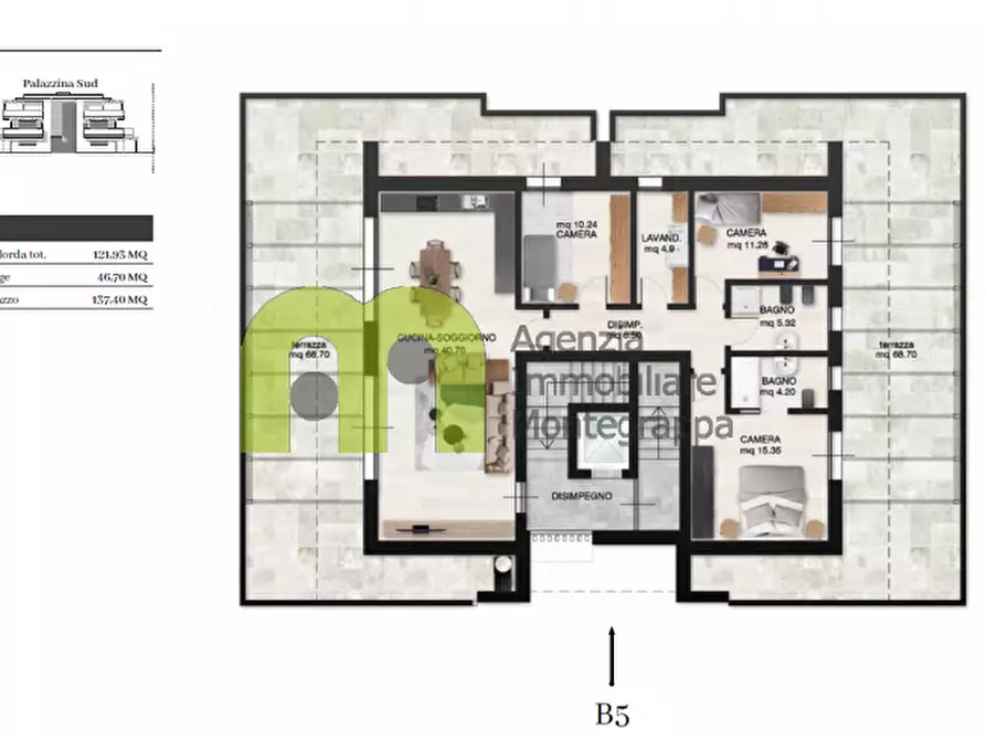 Immagine 6 di Attico in vendita  in Via Piave a Castelfranco Veneto