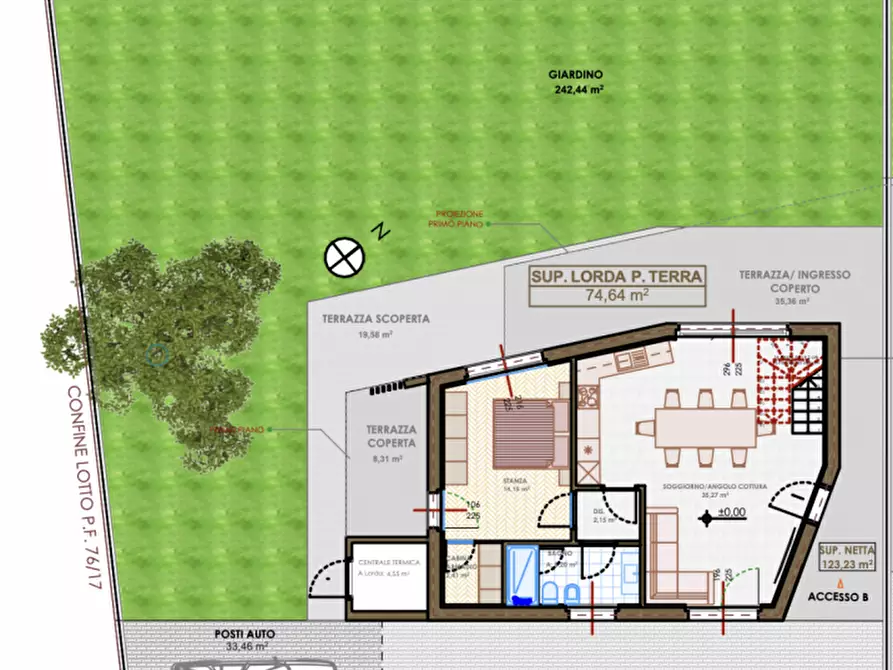 Immagine 45 di Villetta a schiera in vendita  in via Nazionale a Salorno .Salurn.