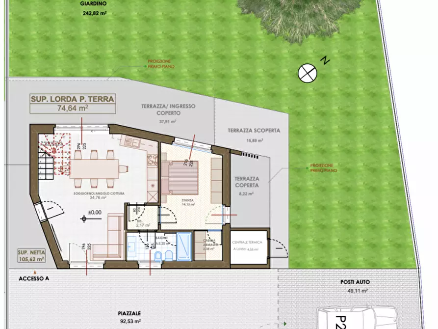 Immagine 36 di Villetta a schiera in vendita  in Via Nazionale a Salorno .Salurn.