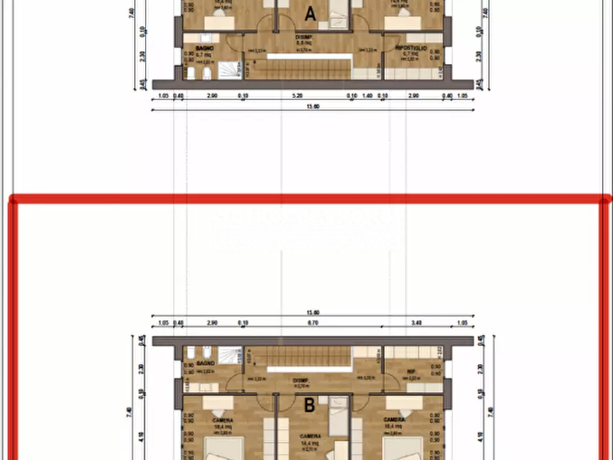 Immagine 13 di Casa bifamiliare in vendita  a Cittadella