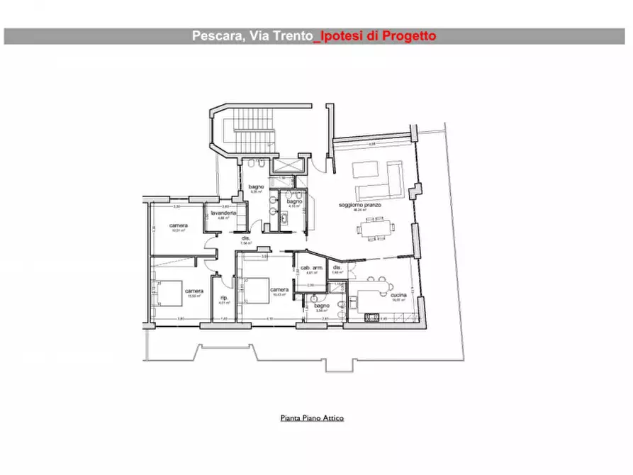 Immagine 17 di Appartamento in vendita  in VIA TRENTO a Pescara
