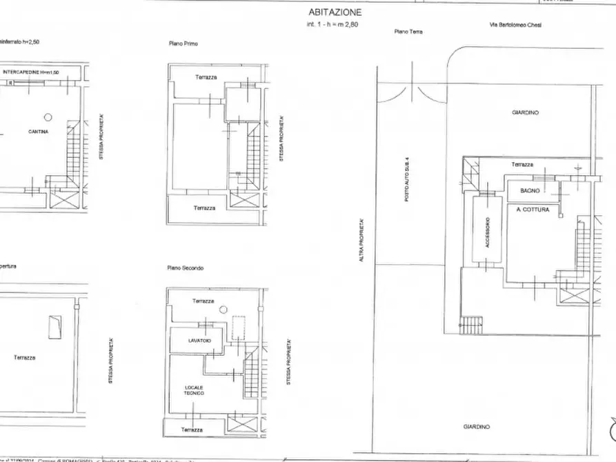 Immagine 57 di Villa in vendita  in Via Bartolomeo Chesi a Roma