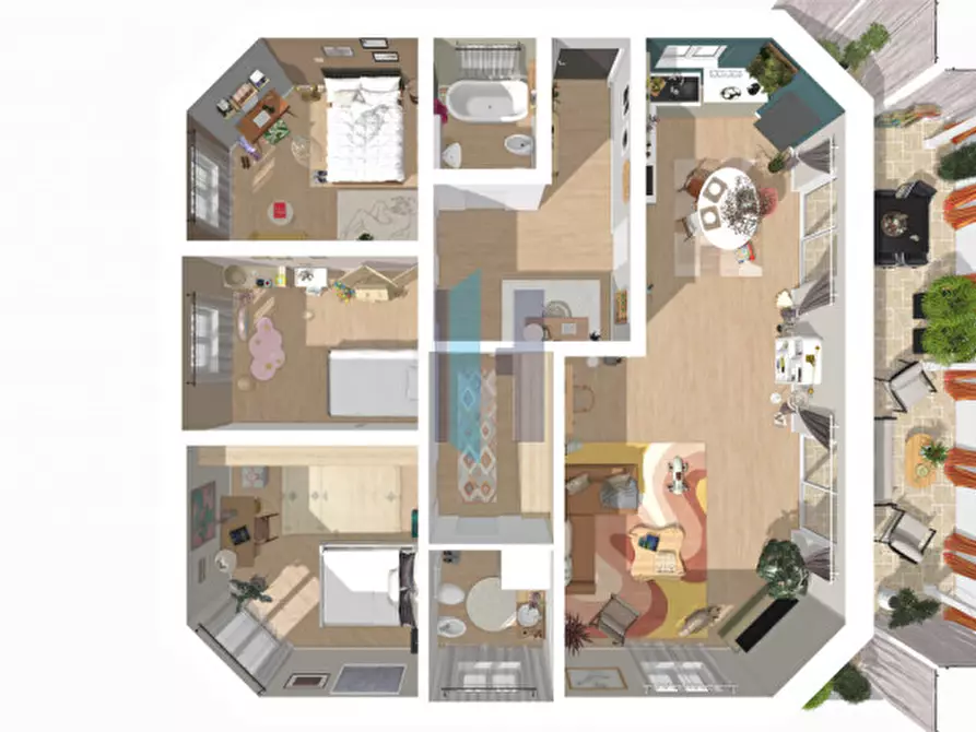 Immagine 48 di Appartamento in vendita  in Quartiere Bonoris 17 a Brescia