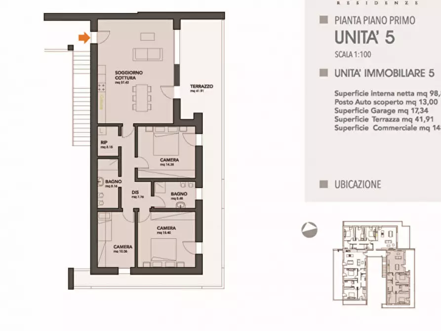 Immagine 11 di Appartamento in vendita  in Via Pelosa a Rubano