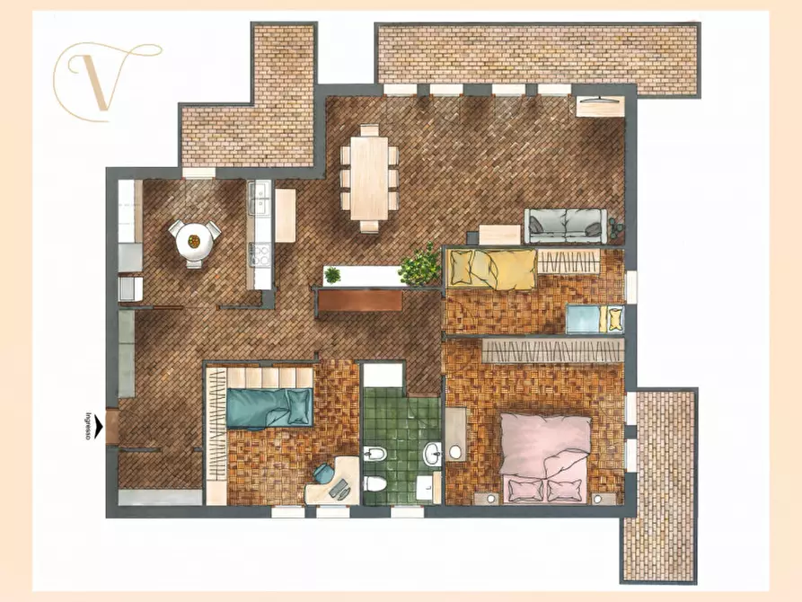 Immagine 29 di Appartamento in vendita  in Via Parisotto 5 a Padova