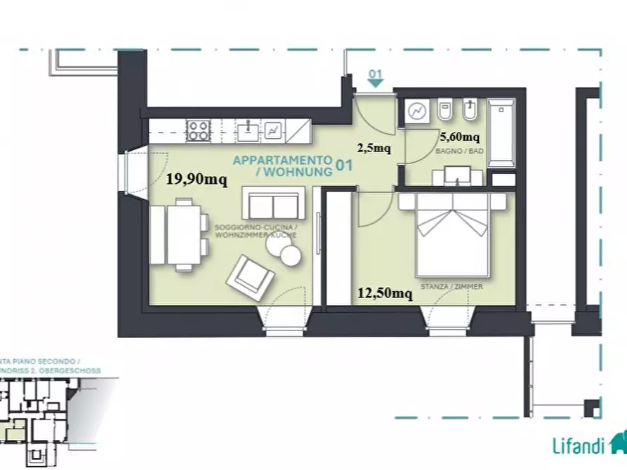 Immagine 8 di Appartamento in vendita  a Egna .Neumarkt.