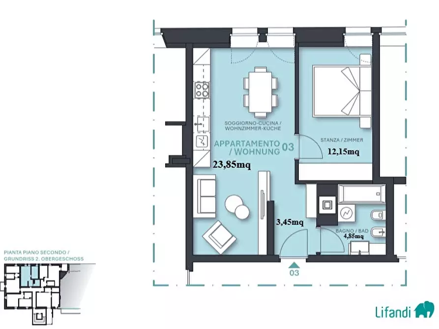 Immagine 1 di Appartamento in vendita  a Egna .Neumarkt.