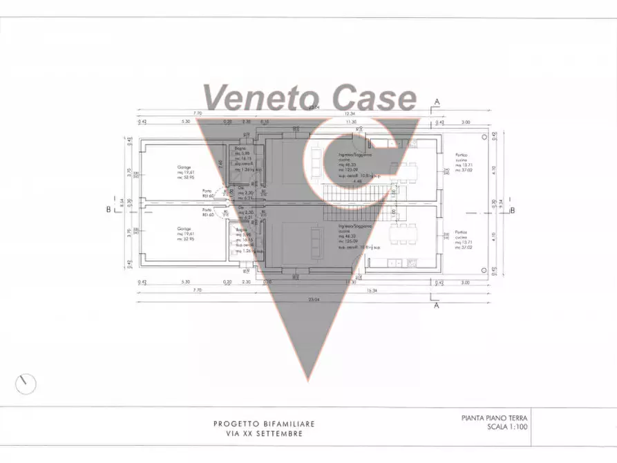 Immagine 5 di Casa bifamiliare in vendita  in via carso a Saonara