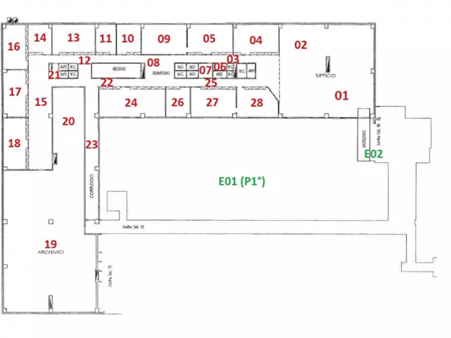 Immagine 22 di Ufficio in vendita  in Via Commercio, N. 40 a Cento