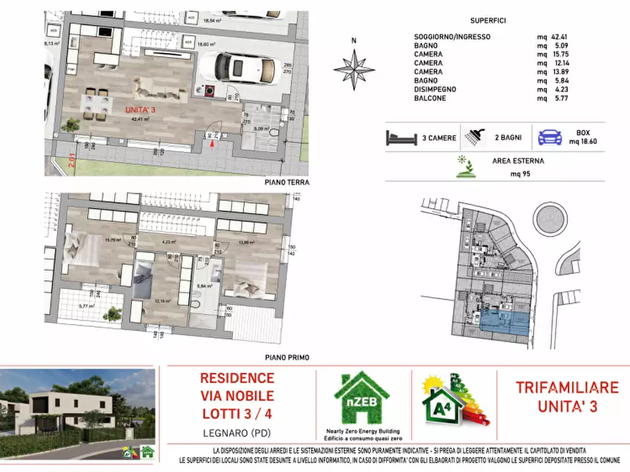 Immagine 11 di Casa trifamiliare in vendita  in Via Colombo a Legnaro