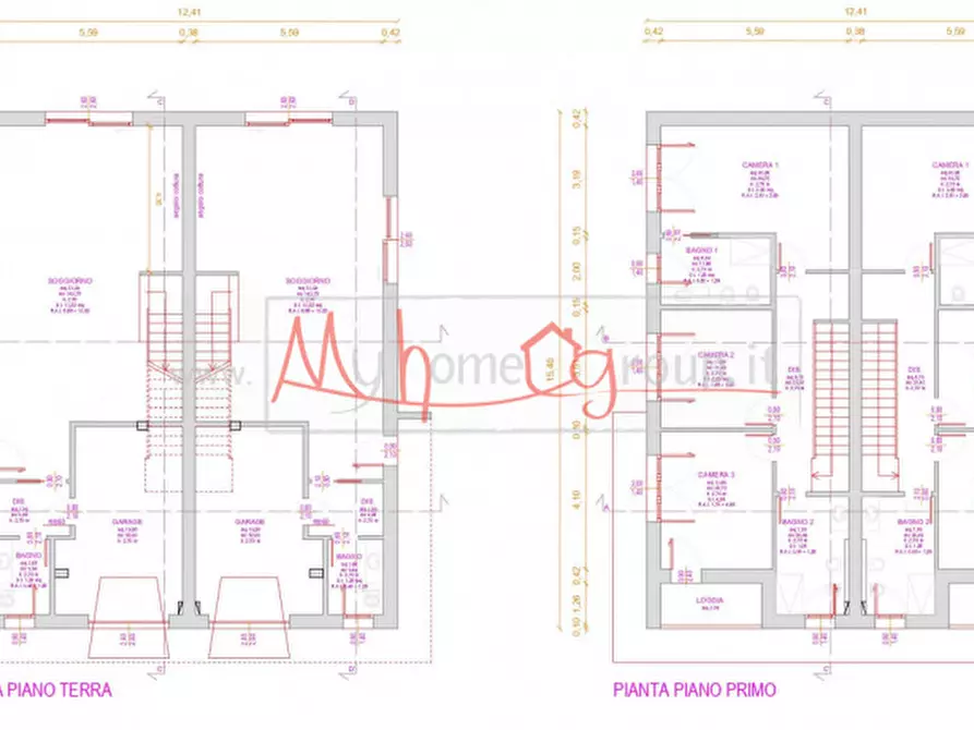 Immagine 2 di Casa bifamiliare in vendita  a Montegrotto Terme