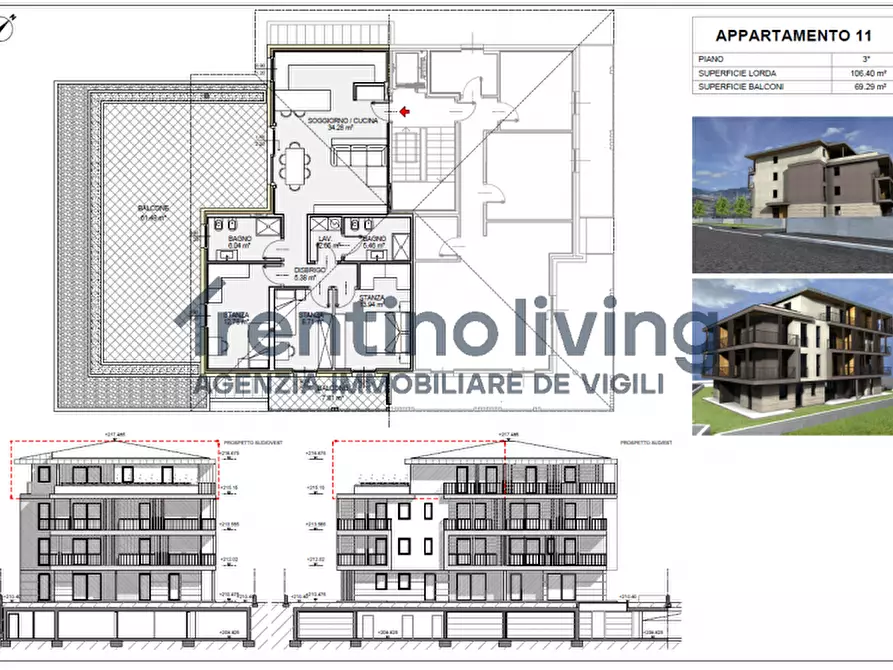 Immagine 10 di Appartamento in vendita  in Via Canè a Mezzocorona